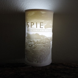 Lithophane-Lampe "Spiez-Niesen I"