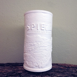 Lithophane-Lampe "Spiez-Niesen I"
