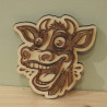 Holzplättli "lachende Kuh"