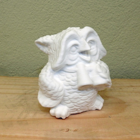 Eule mit Fernglas – Neugierige Entdeckerin