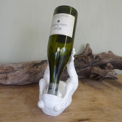 Liegender Frosch Weinflaschenhalter
