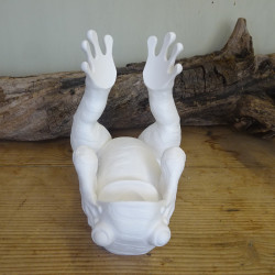 Liegender Frosch Weinflaschenhalter