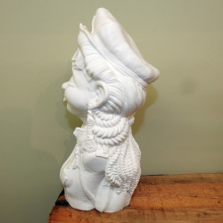 Steampunk-Pilotin Skulptur