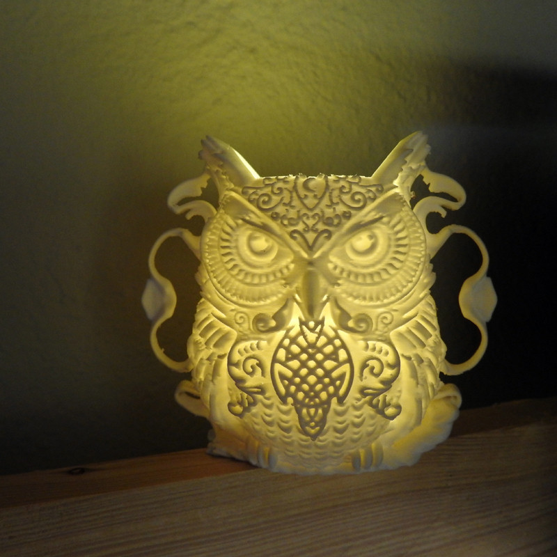 Eulen-Teelichthalter