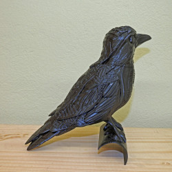 Mystischer Rabe – Mit Befestigung für Rohre