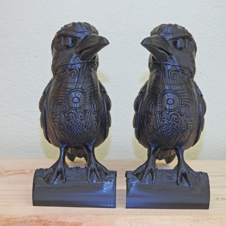 Mystischer Rabe – Mit Befestigung für Rohre